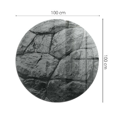 Golvskydd till eldstäder rund Naturstensmönster