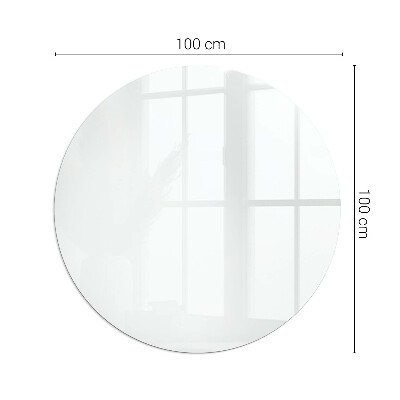 Glasskiva under braskamin rund Färg Ljusgrå