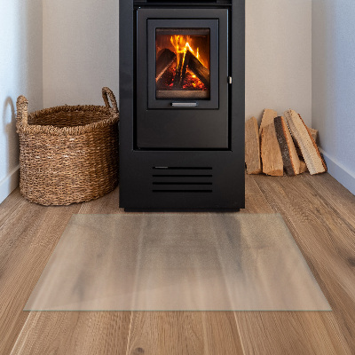 Glasskiva under kamin Semitransparent rektangulär