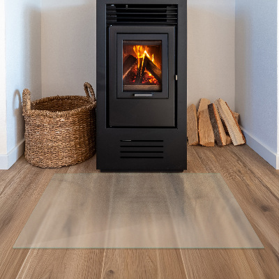 Glasskiva under kamin Semitransparent rektangulär