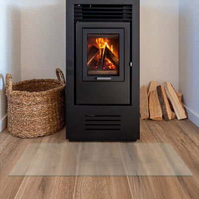 Glasskiva under kamin Semitransparent rektangulär