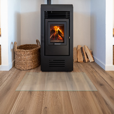 Glasskiva under kamin Semitransparent rektangulär