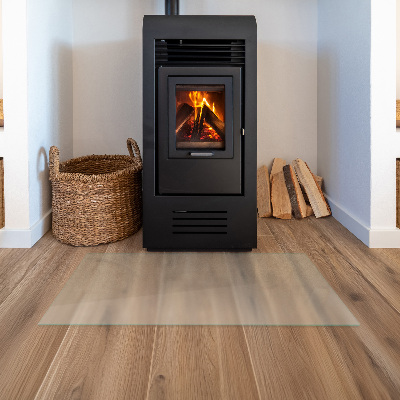 Glasskiva under kamin Semitransparent rektangulär