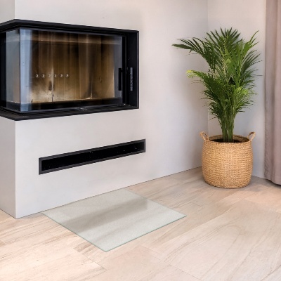 Glasskiva under kamin Semitransparent rektangulär