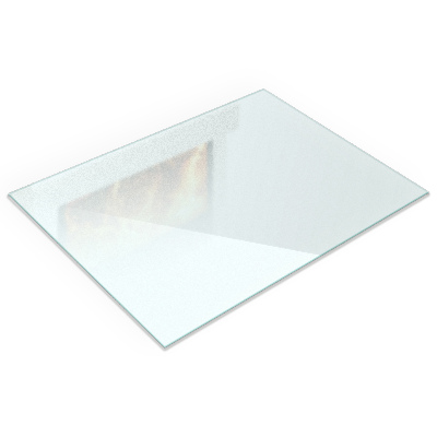 Glasskiva under kamin Semitransparent rektangulär