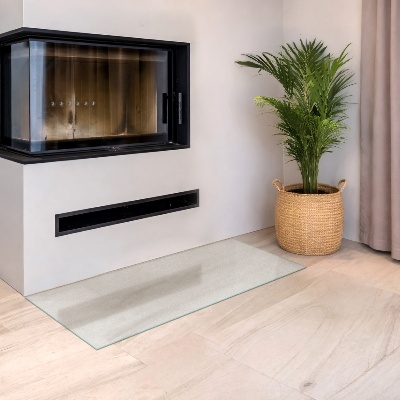 Glasskiva under kamin Semitransparent rektangulär