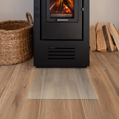 Glasskiva under kamin Semitransparent rektangulär