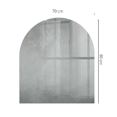 Glasskiva under kamin halvoval Betongstruktur med effekt