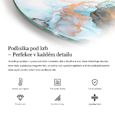 Glasskiva under kamin halvoval Färg Mörk grafit