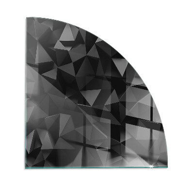 Glasskiva under kamin kvarten Tredimensionell geometri