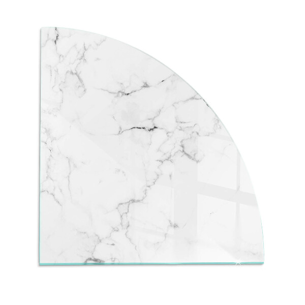 Glasskiva under kamin kvarten Ådrad marmormönster