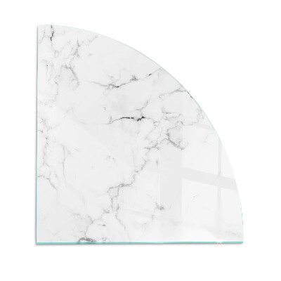 Glasskiva under kamin kvarten Ådrad marmormönster