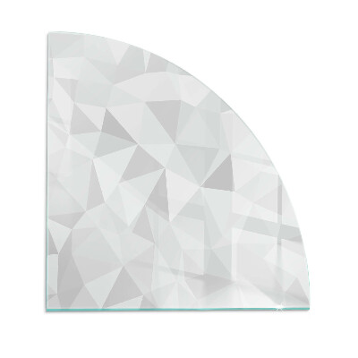 Glasskiva under kamin kvarten Abstrakt geometriskt mönster
