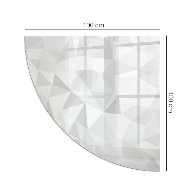 Glasskiva under kamin kvarten Abstrakt geometriskt mönster