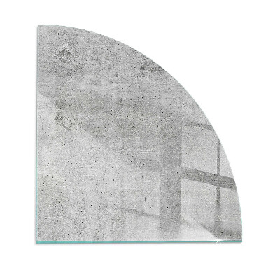Glasskiva under kamin kvarten Rå betongstruktur