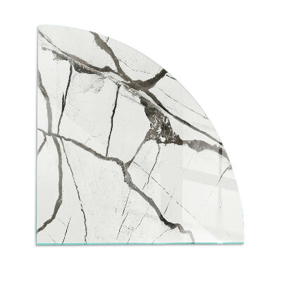 Glasskiva under kamin kvarten Marmorvenmönster