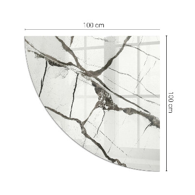 Glasskiva under kamin kvarten Marmorvenmönster