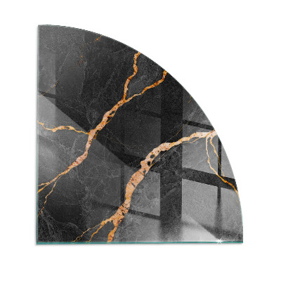 Glasskiva under kamin kvarten Elegant marmor med ådror