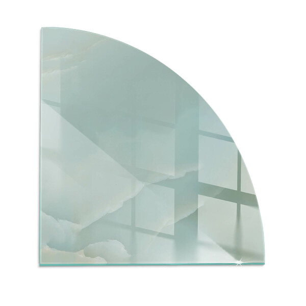 Glasskiva under kamin kvarten Delikat marmormönster