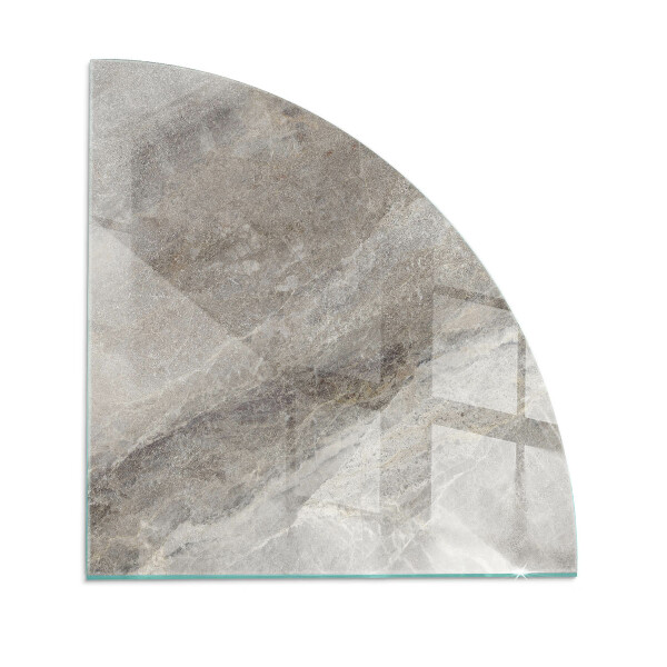 Glasskiva under braskamin kvarten Naturstensmönster
