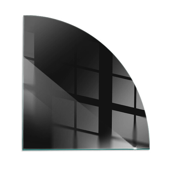 Glasskiva under braskamin kvarten Färg Mörk grafit