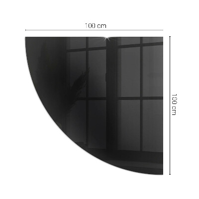 Glasskiva under braskamin kvarten Färg Mörk grafit