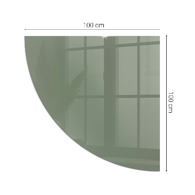 Glasskiva under kamin kvarten Färg Oliv
