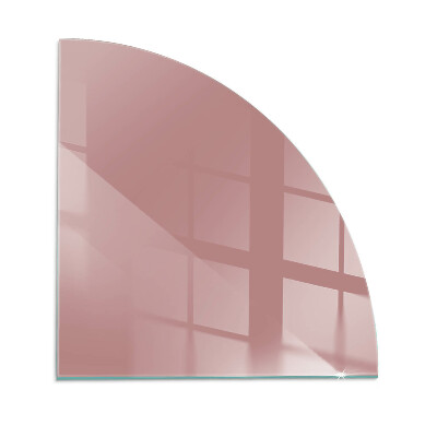 Glasskiva under braskamin kvarten Färg Rosa