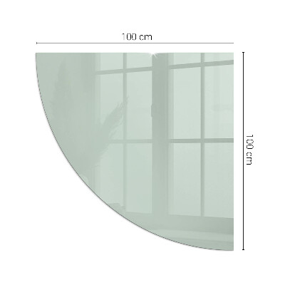 Glasskiva under braskamin kvarten Färg Ljusgrön