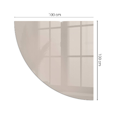 Glasskiva under kamin kvarten Färg Ljusbrun
