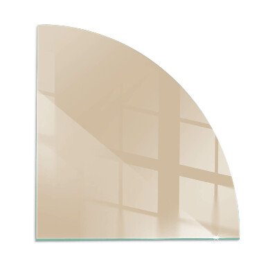 Glasskiva under braskamin kvarten Färg Beige