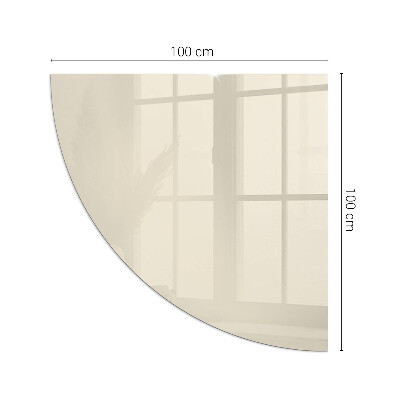 Glasskiva under braskamin kvarten Färg Beige