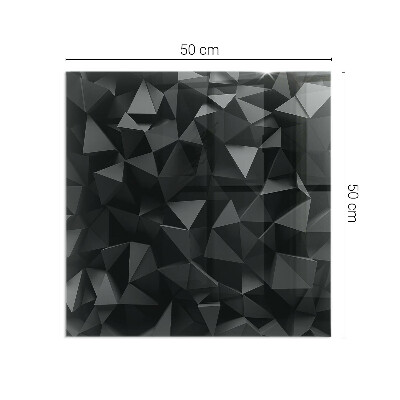 Glasskiva under kamin rektangulär Tredimensionell geometri