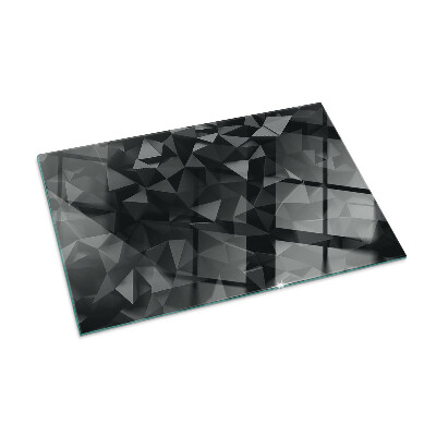 Glasskiva under kamin rektangulär Tredimensionell geometri