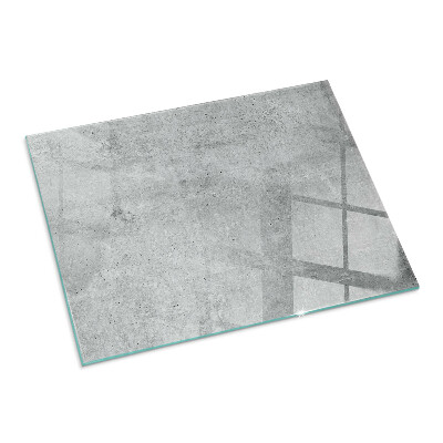 Glasskiva under kamin rektangulär Rå betongstruktur