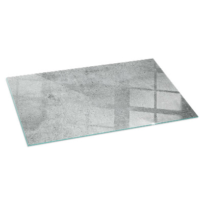 Glasskiva under kamin rektangulär Rå betongstruktur