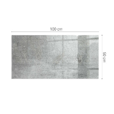 Glasskiva under kamin rektangulär Rå betongstruktur