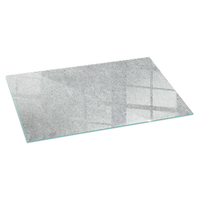 Glasskiva framför öppen spis rektangulär Rå betongstruktur