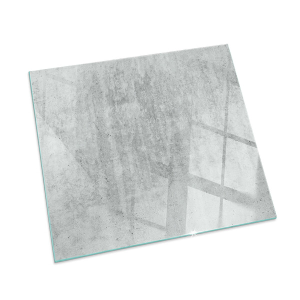 Glasskiva under kamin rektangulär Rå betongstruktur