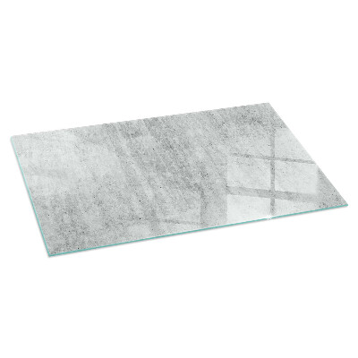 Glasskiva under kamin rektangulär Rå betongstruktur