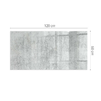 Glasskiva under kamin rektangulär Rå betongstruktur