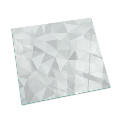 Glasskiva under kamin rektangulär Abstrakt geometriskt mönster