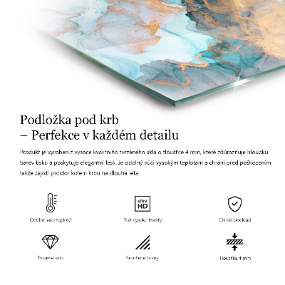 Glasskiva framför öppen spis rektangulär Geometriskt 3D-mönster