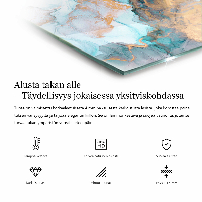 Glasskiva framför öppen spis rektangulär Geometriskt 3D-mönster
