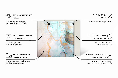 Glasskiva framför öppen spis rektangulär Geometriskt 3D-mönster