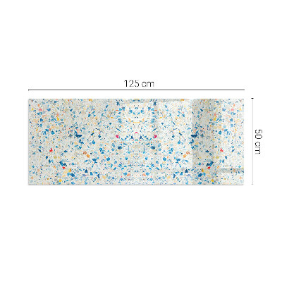 Glasskiva under kamin rektangulär Abstrakt texturmönster