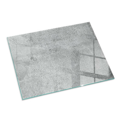 Glasskiva under kamin rektangulär Rå betongstruktur