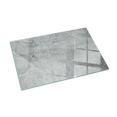 Glasskiva under kamin rektangulär Rå betongstruktur