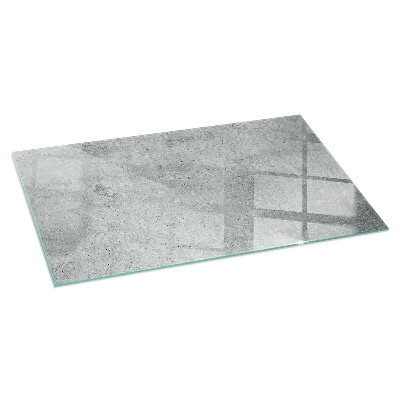 Glasskiva under kamin rektangulär Rå betongstruktur