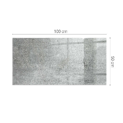 Glasskiva under kamin rektangulär Rå betongstruktur